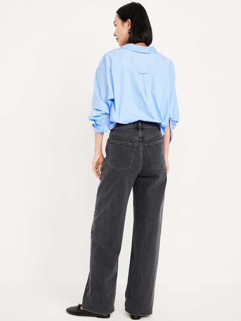 Extra High-Waisted Wide-Leg Jeans
