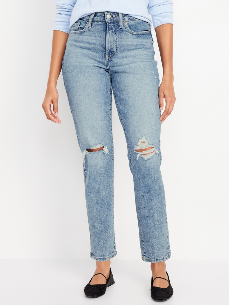 Curvy High-Waisted OG Straight Ankle Jeans