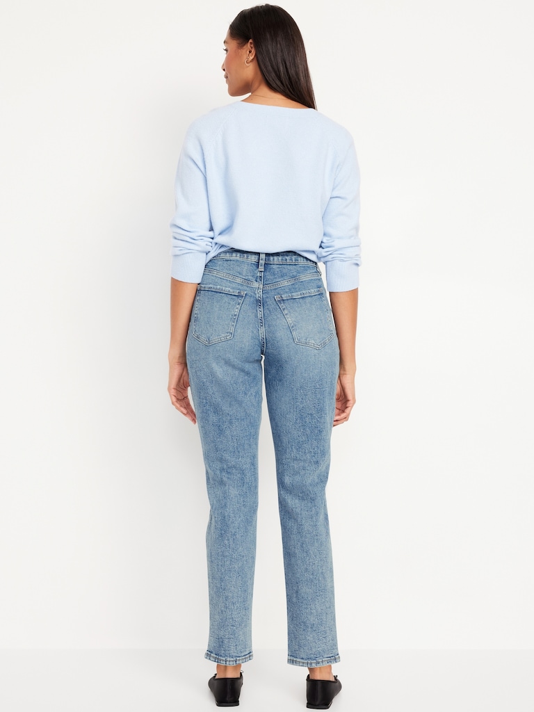 Curvy High-Waisted OG Straight Ankle Jeans