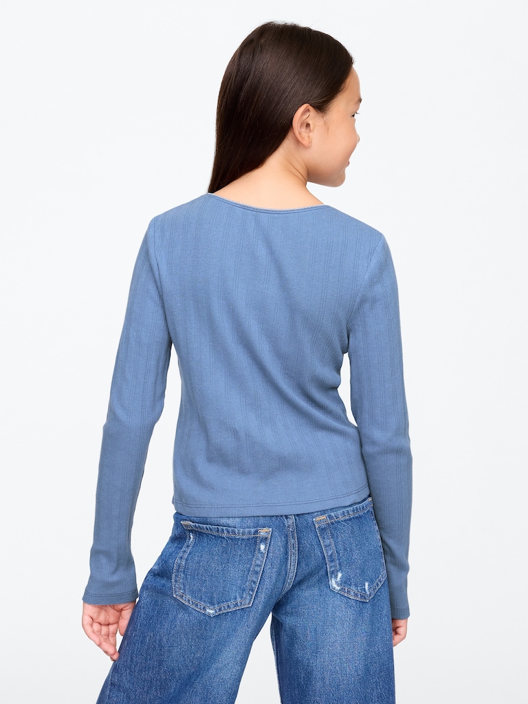 Kids Pointelle T-Shirt