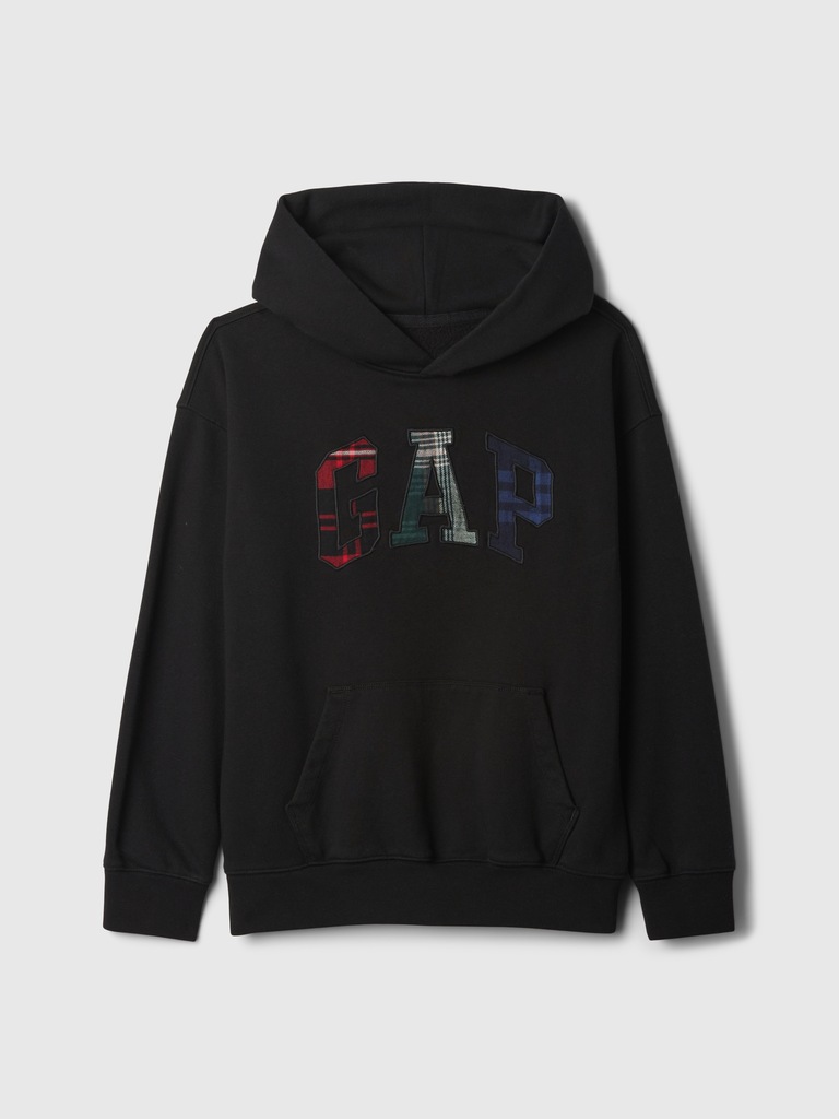 Kids Vintage Soft Textured Logo Hoodie