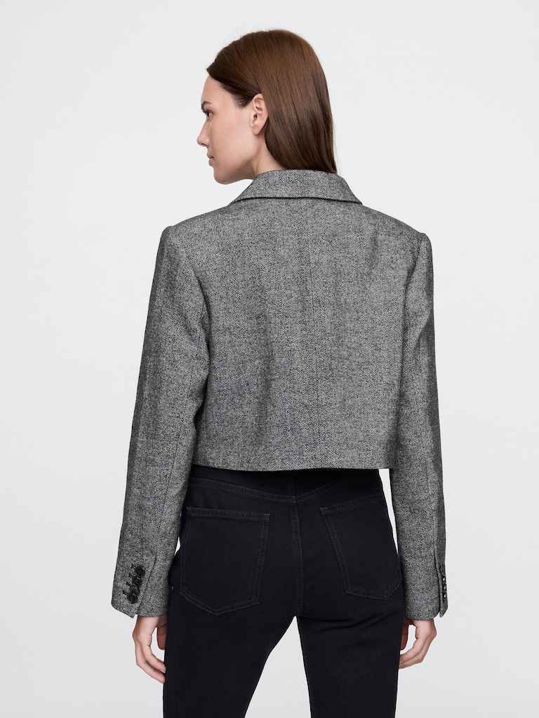 Herringbone Crop Jacket