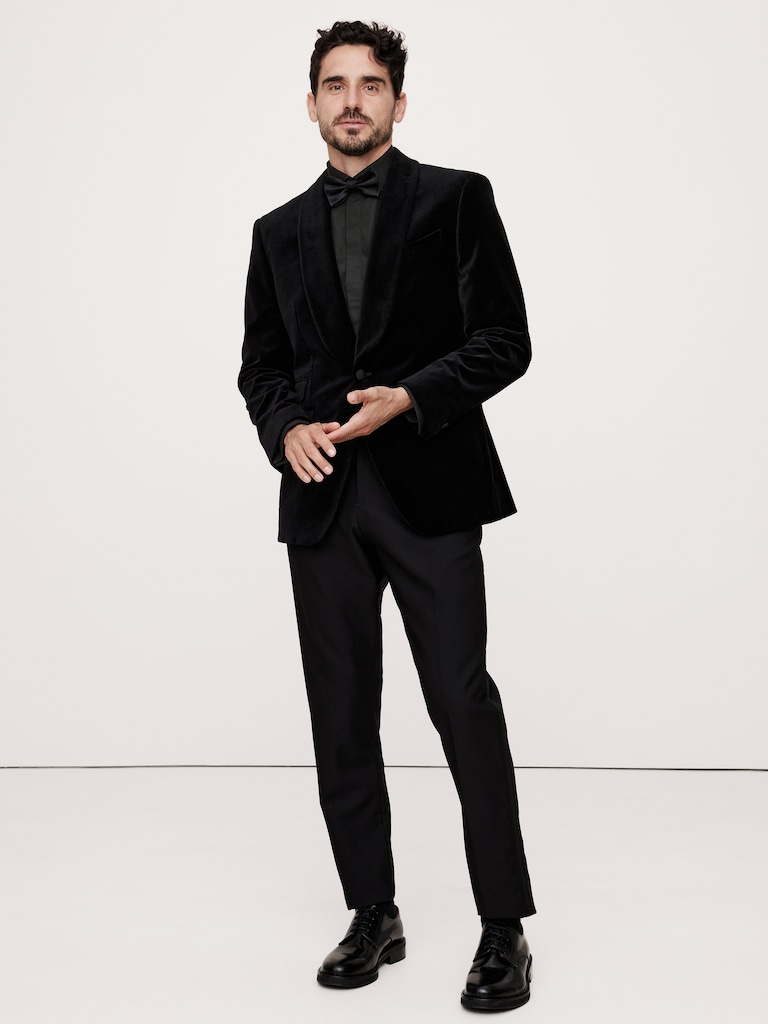 Slim-Fit Cotton Poplin Tuxedo Shirt with Cutaway Collar