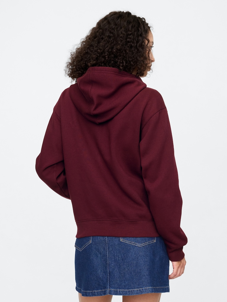 Relaxed Gap Logo Zip Hoodie