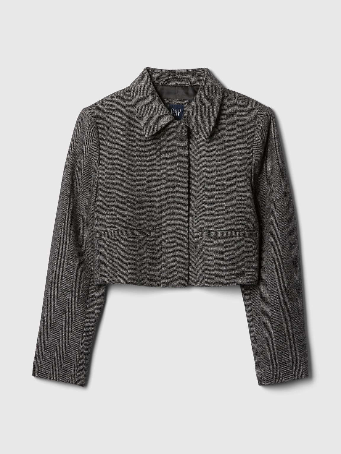 Herringbone Crop Jacket