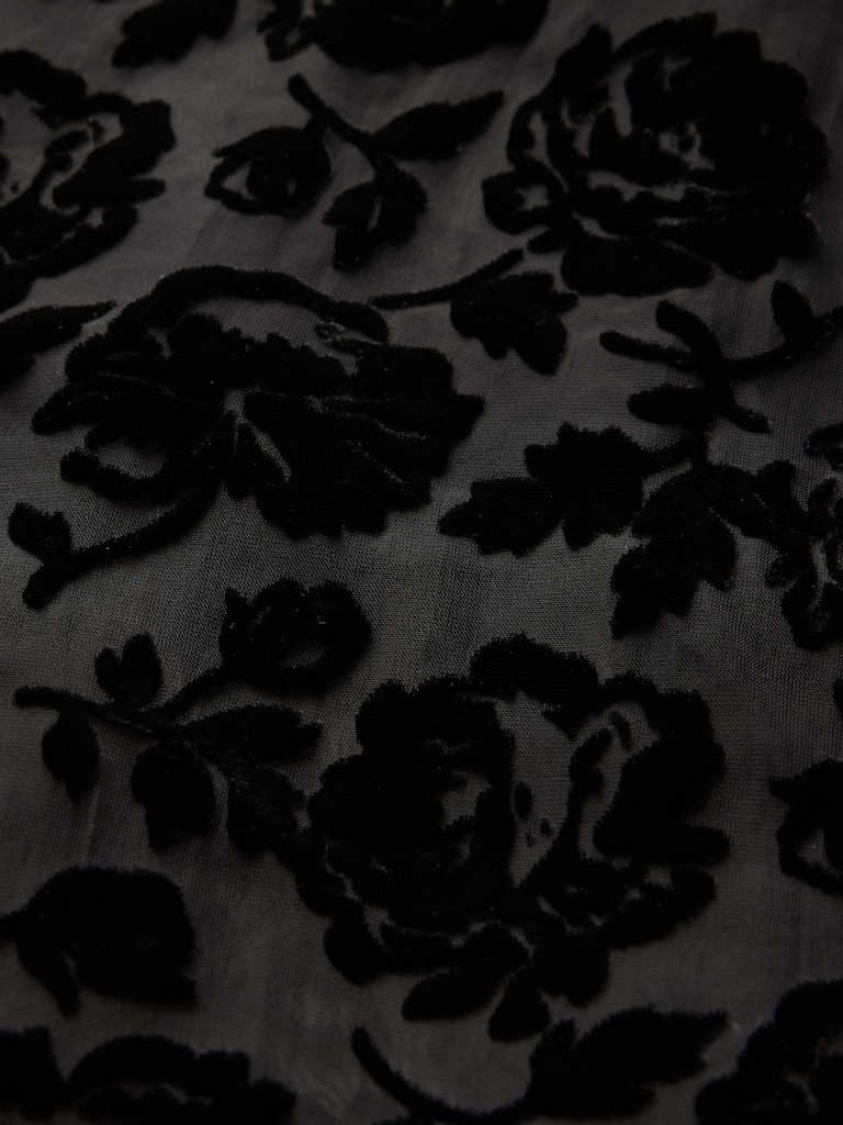 Recycled Velvet Crop Shirt