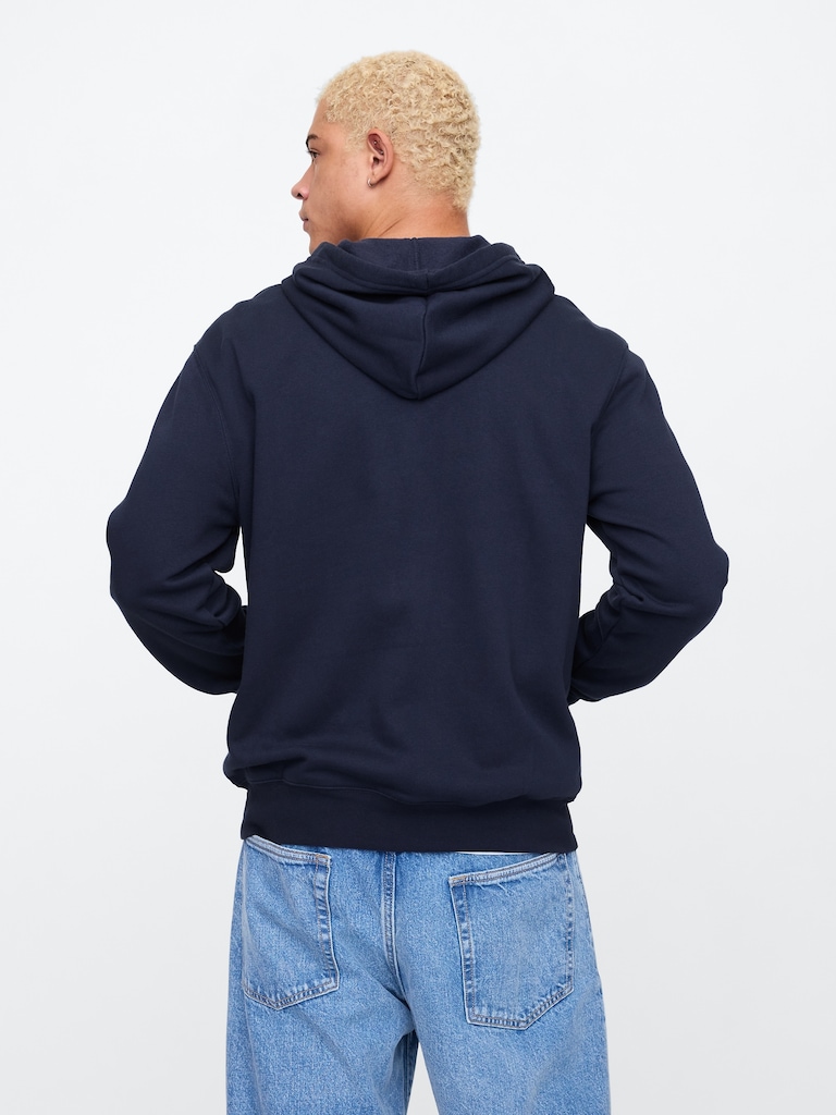 Relaxed Gap Logo Zip Hoodie