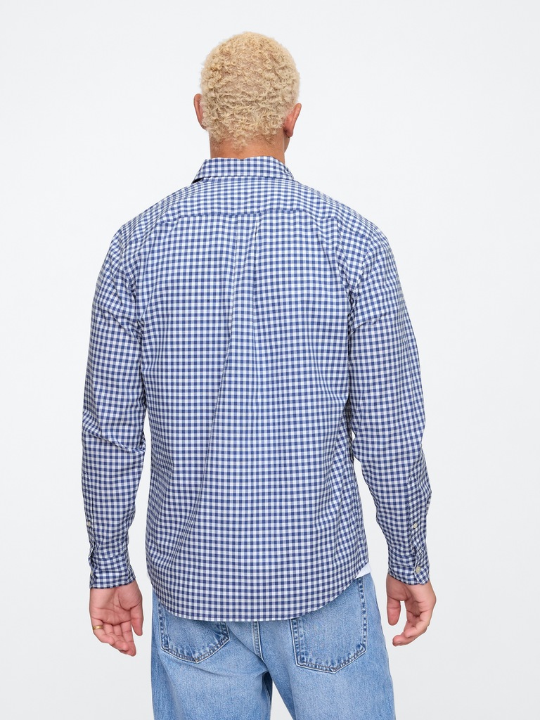 Stretch Poplin Shirt in Standard Fit