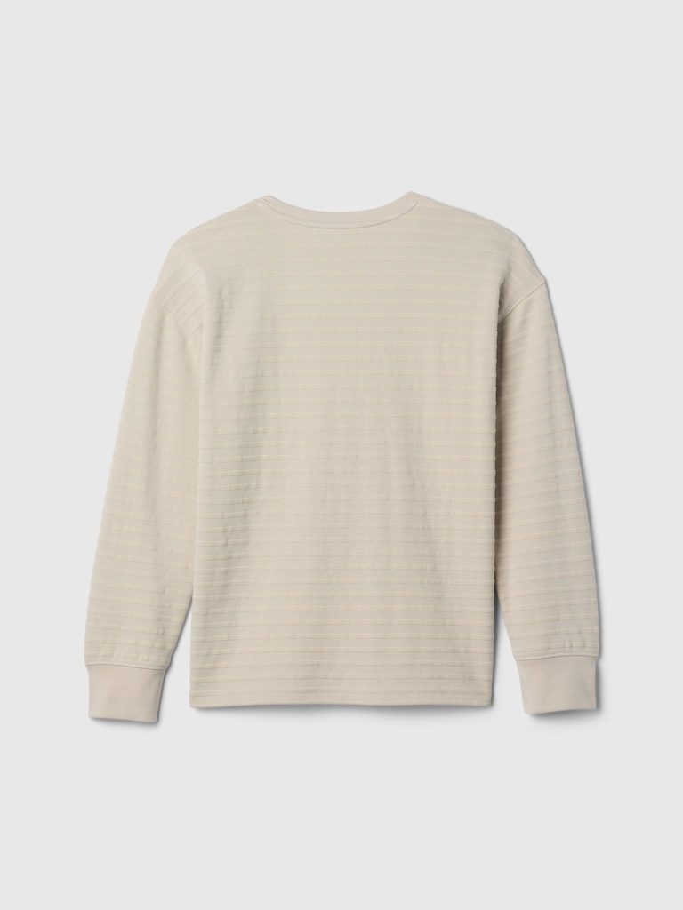 Kids Textured Stripe T-Shirt