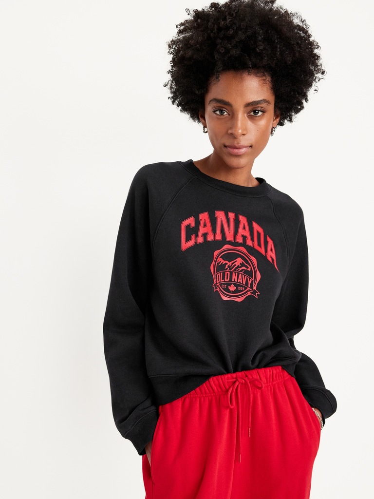 Vintage Canada Logo-Graphic Sweatshirt