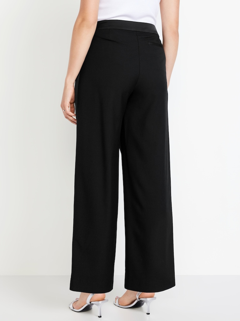 Extra High-Waisted Tuxedo Wide-Leg Pants