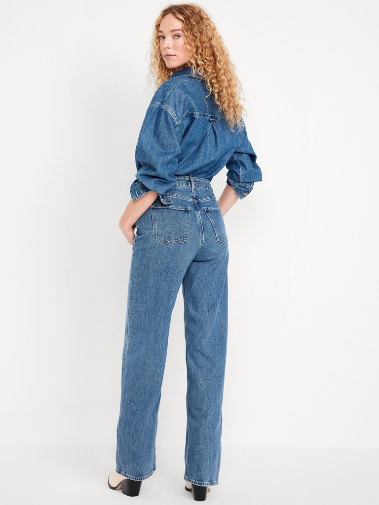 Extra High-Waisted Wide-Leg Jeans