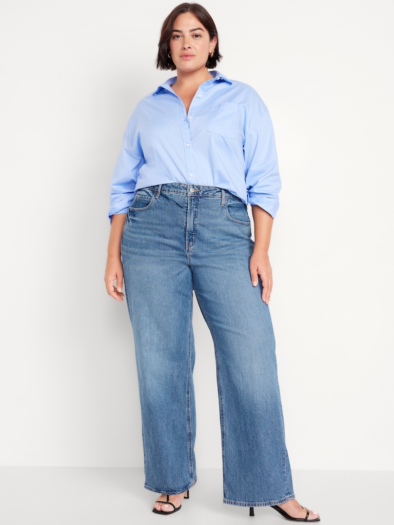 Extra High-Waisted Wide-Leg Jeans