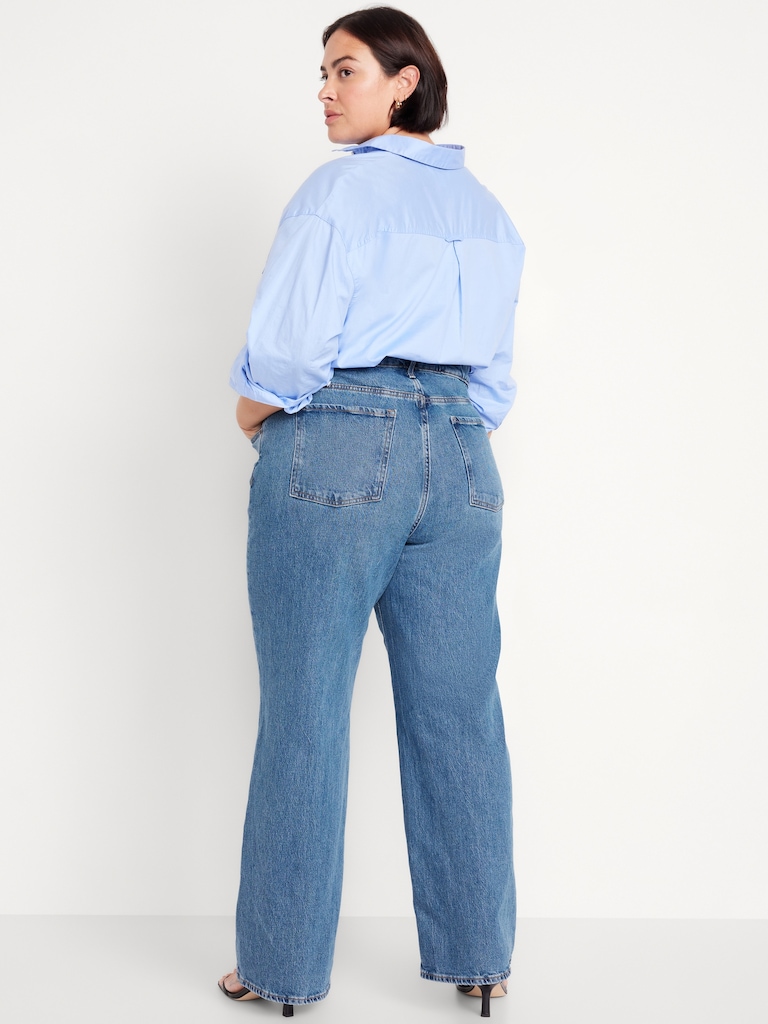Extra High-Waisted Wide-Leg Jeans
