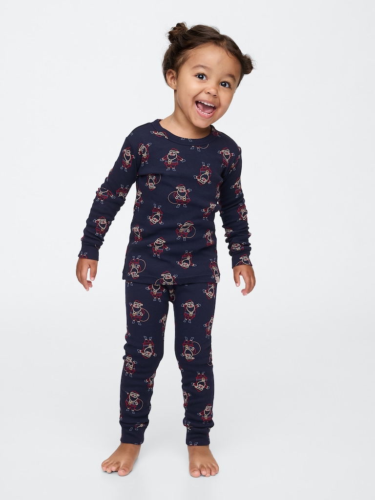 Baby & Toddler Organic Brushed Cotton Holiday PJ Set