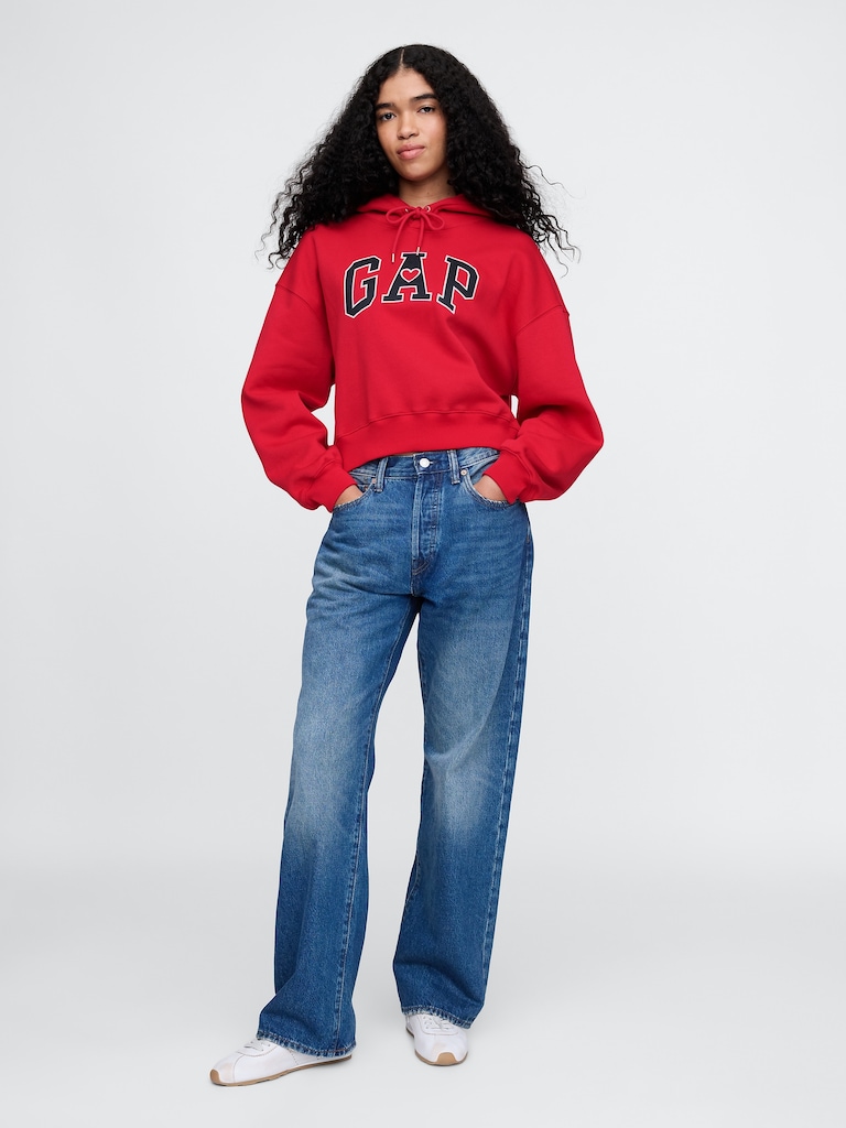 VintageSoft Crop Hoodie