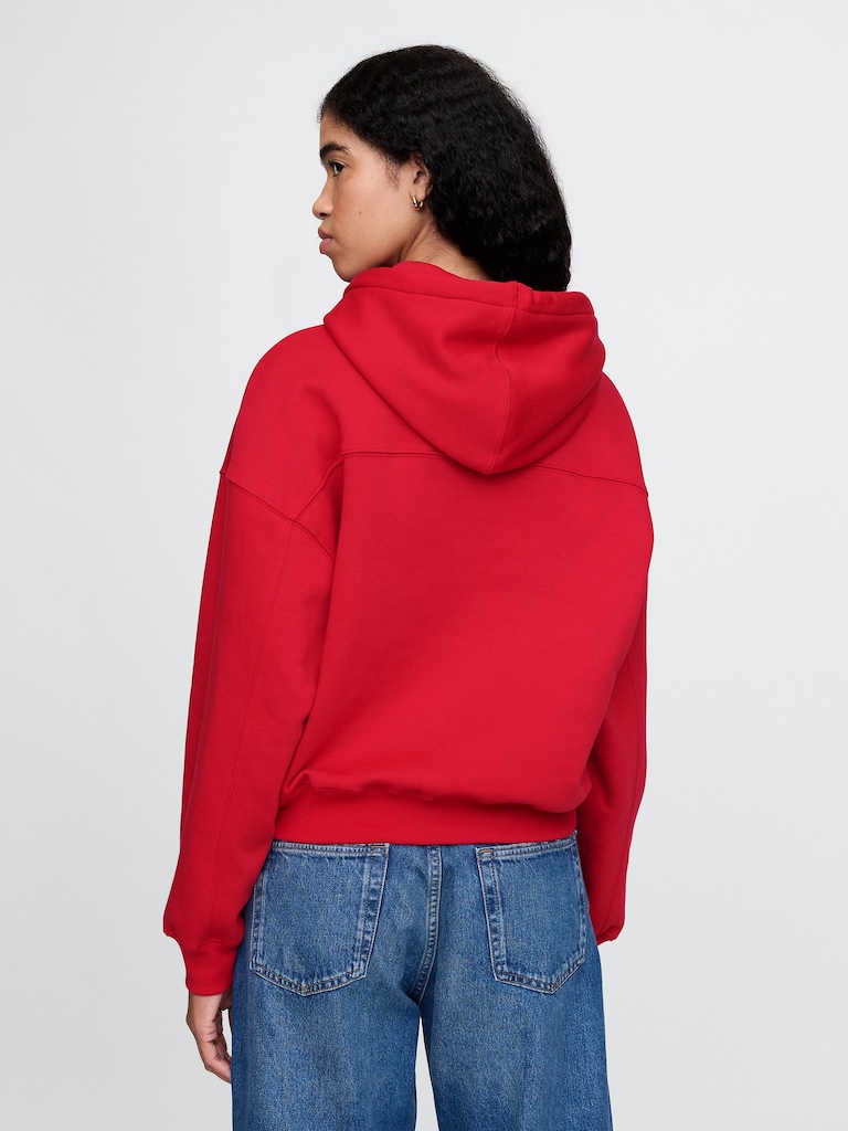VintageSoft Crop Hoodie