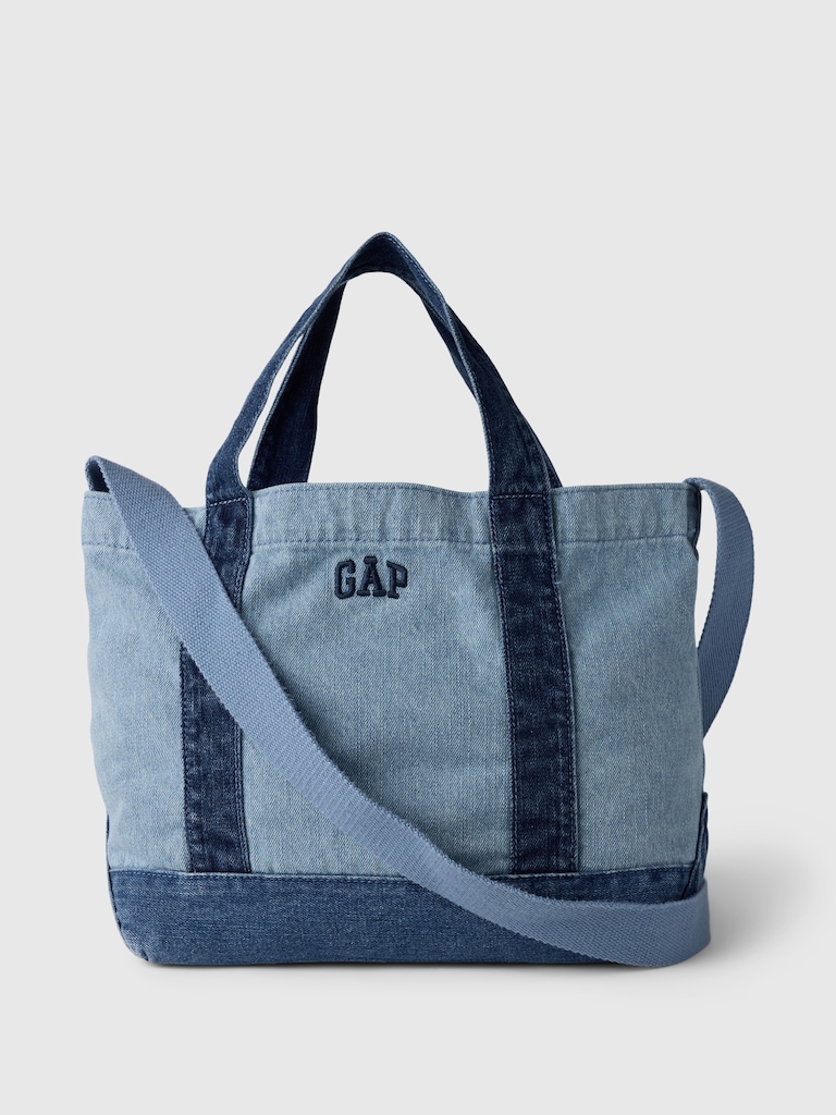 Gap Logo Denim Strap Mini Tote Bag