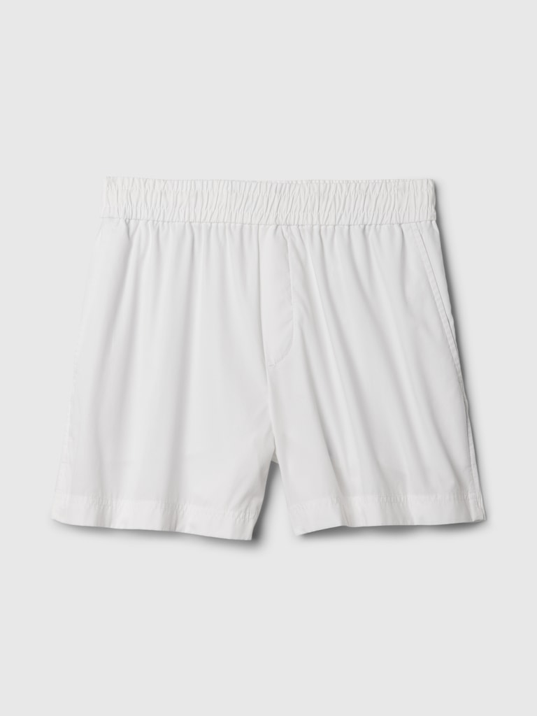 Organic Cotton Striped Poplin Shorts