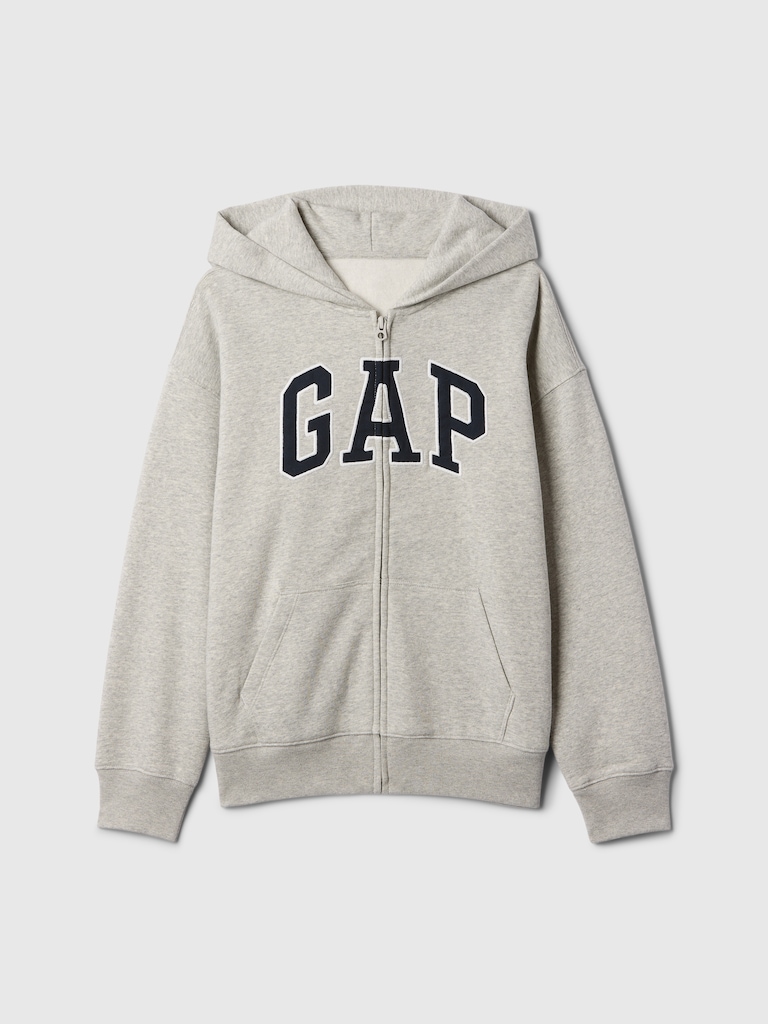 Kids Vintage Soft  Logo Zip Hoodie