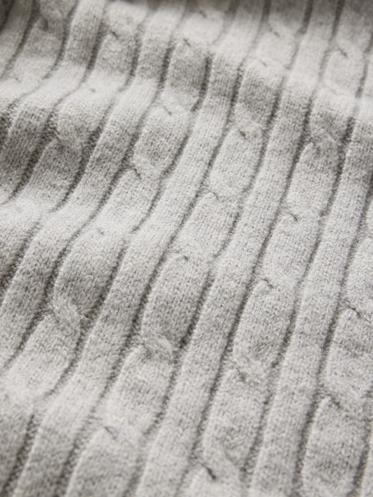 CashSoft Cable-Knit Sweater Pants