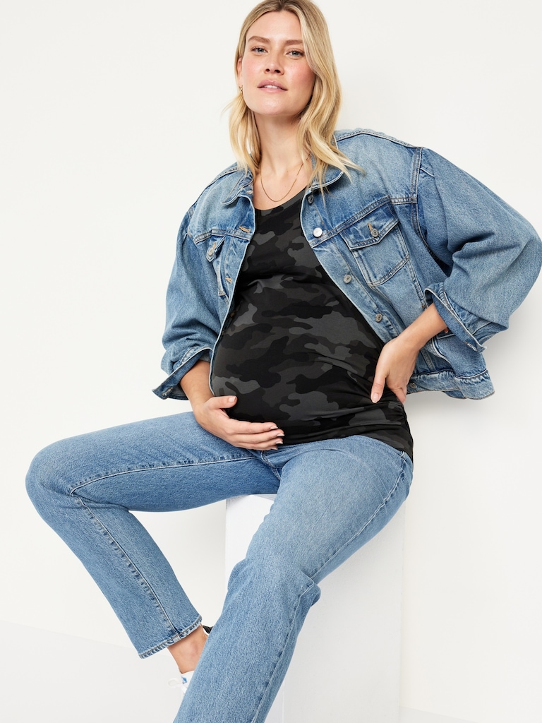 Maternity Scoop-Neck T-Shirt