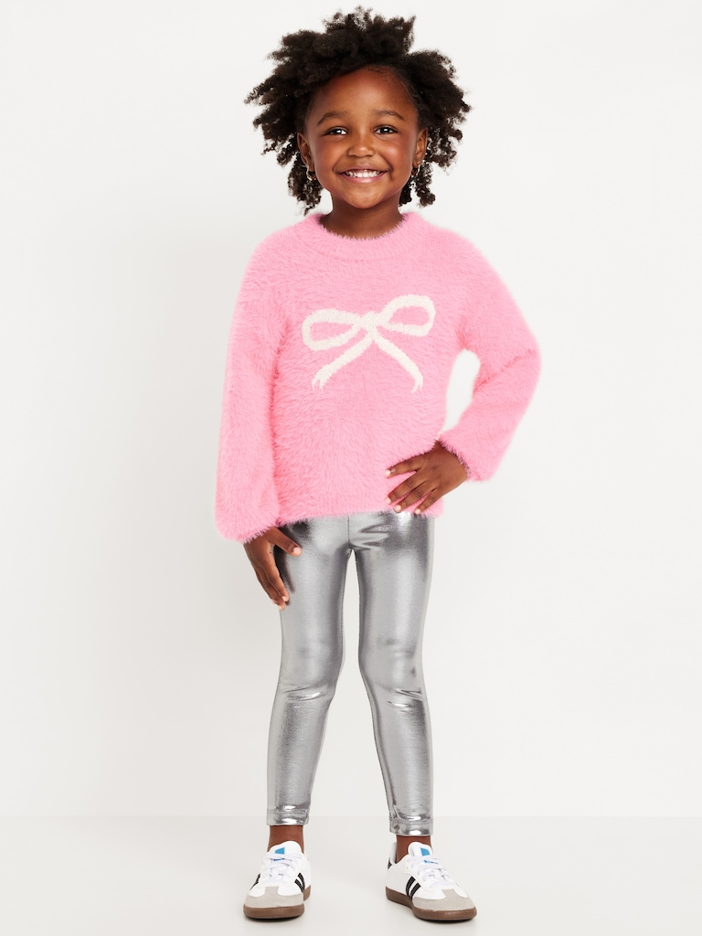Full-Length Shiny Leggings for Toddler Girls