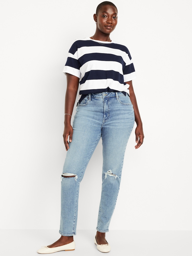 Curvy High-Waisted OG Straight Ankle Jeans