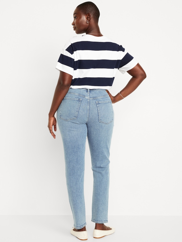 Curvy High-Waisted OG Straight Ankle Jeans