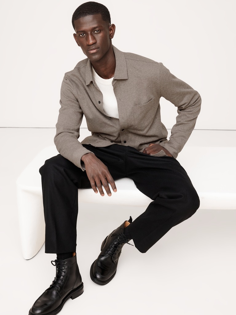 Herringbone Jacquard Shirt