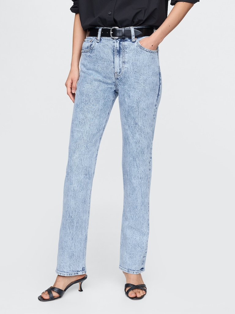 High Rise '90s Slim Straight Jeans