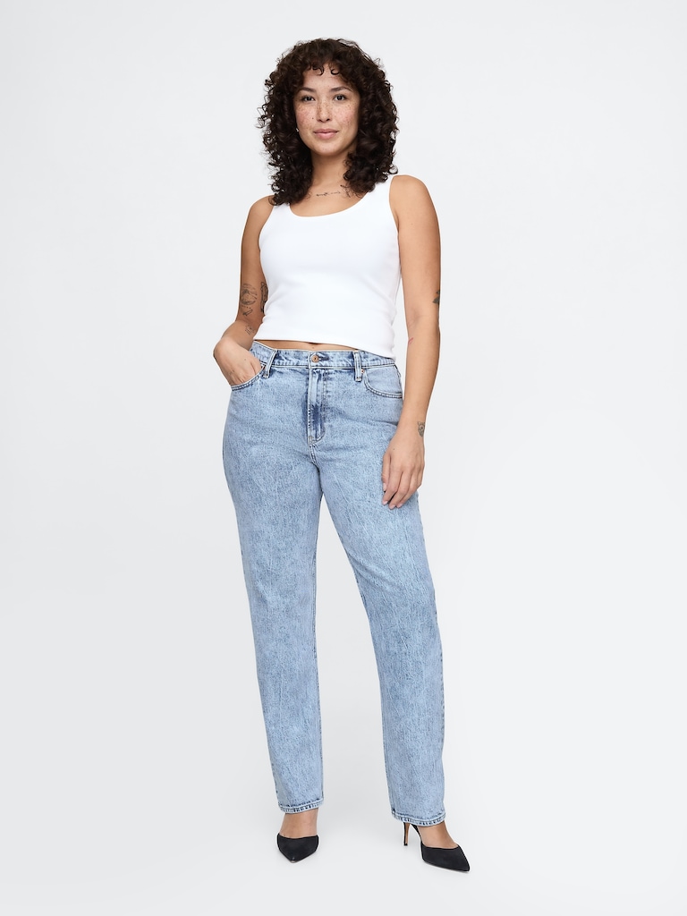 High Rise '90s Slim Straight Jeans