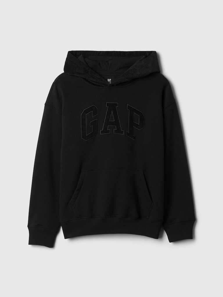 Kids Vintage Soft Textured Logo Hoodie