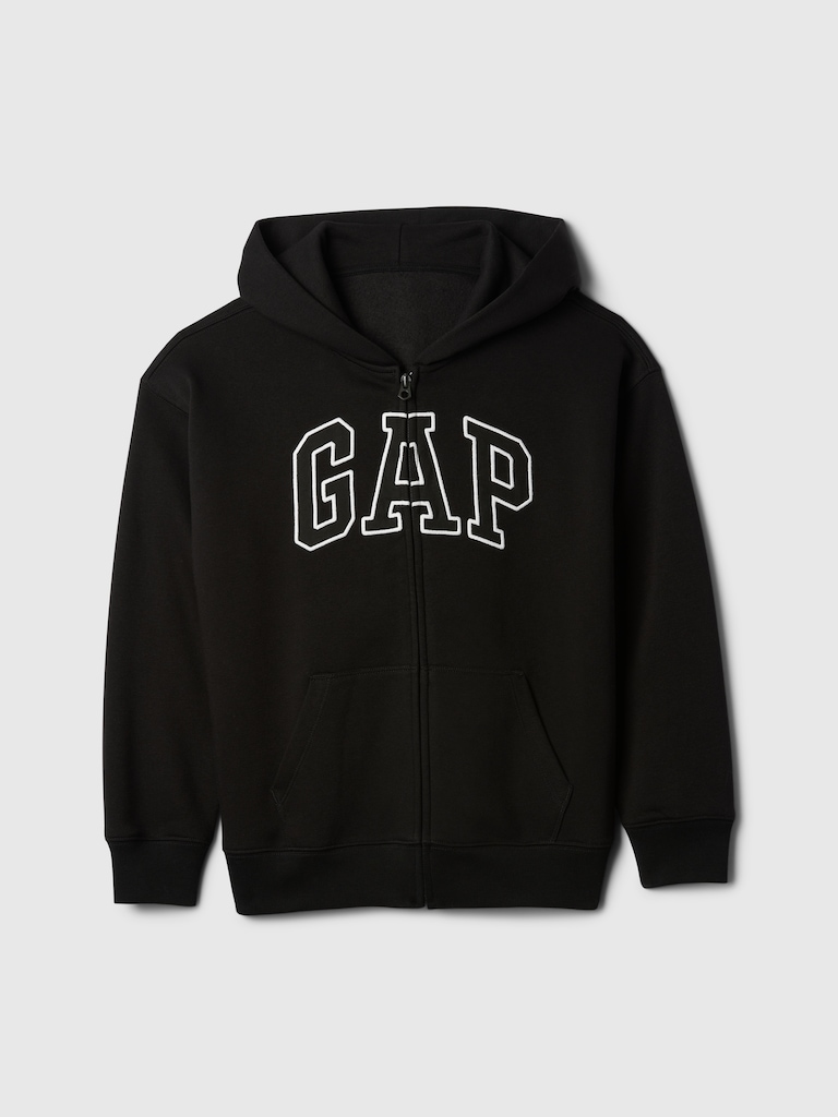 Kids Vintage Soft  Logo Zip Hoodie