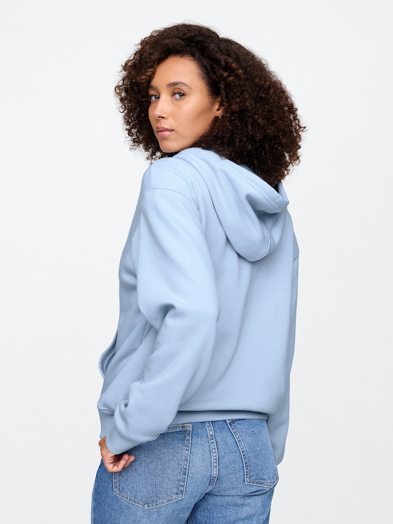 Relaxed Gap Logo Zip Hoodie