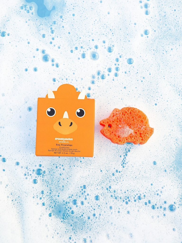 Spongelle Foaming Sponge Spongeasaurus Body Wash Infused Dinosaur Buffer