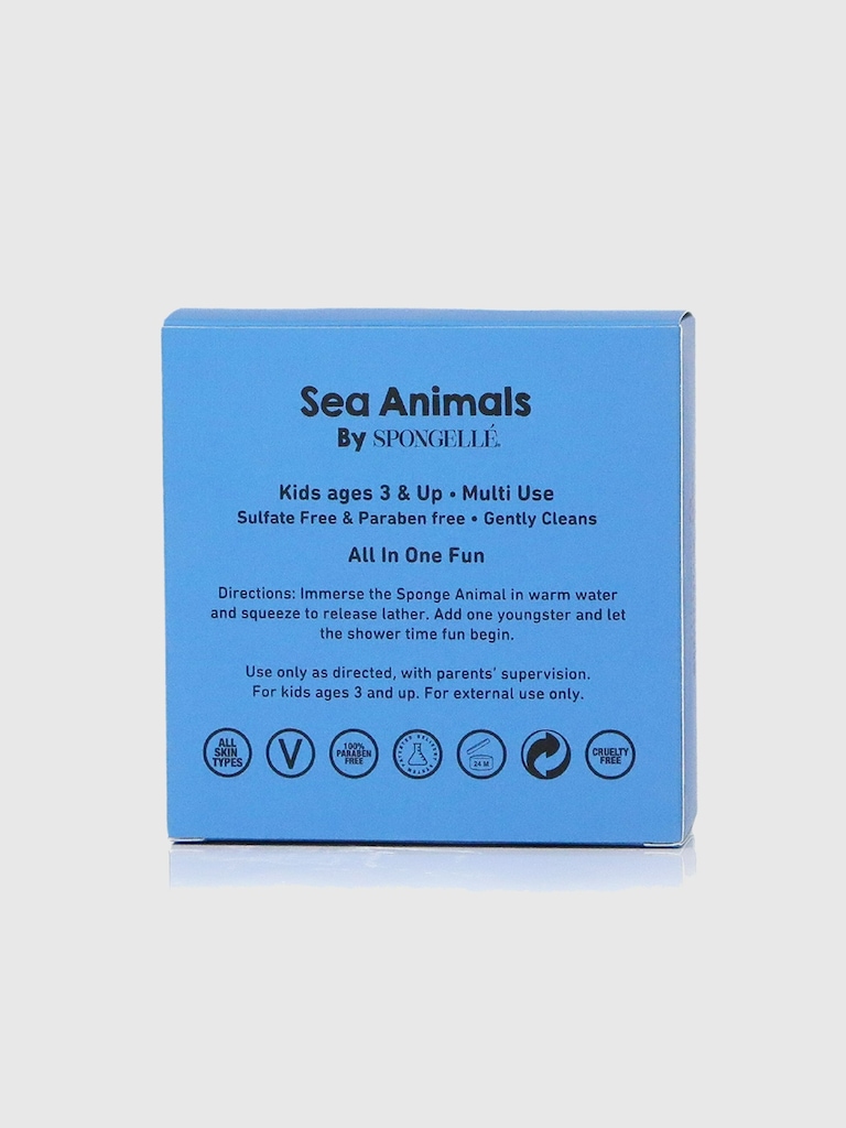 Spongelle Foaming Sponge Sea Animals Body Wash Infused Buffer