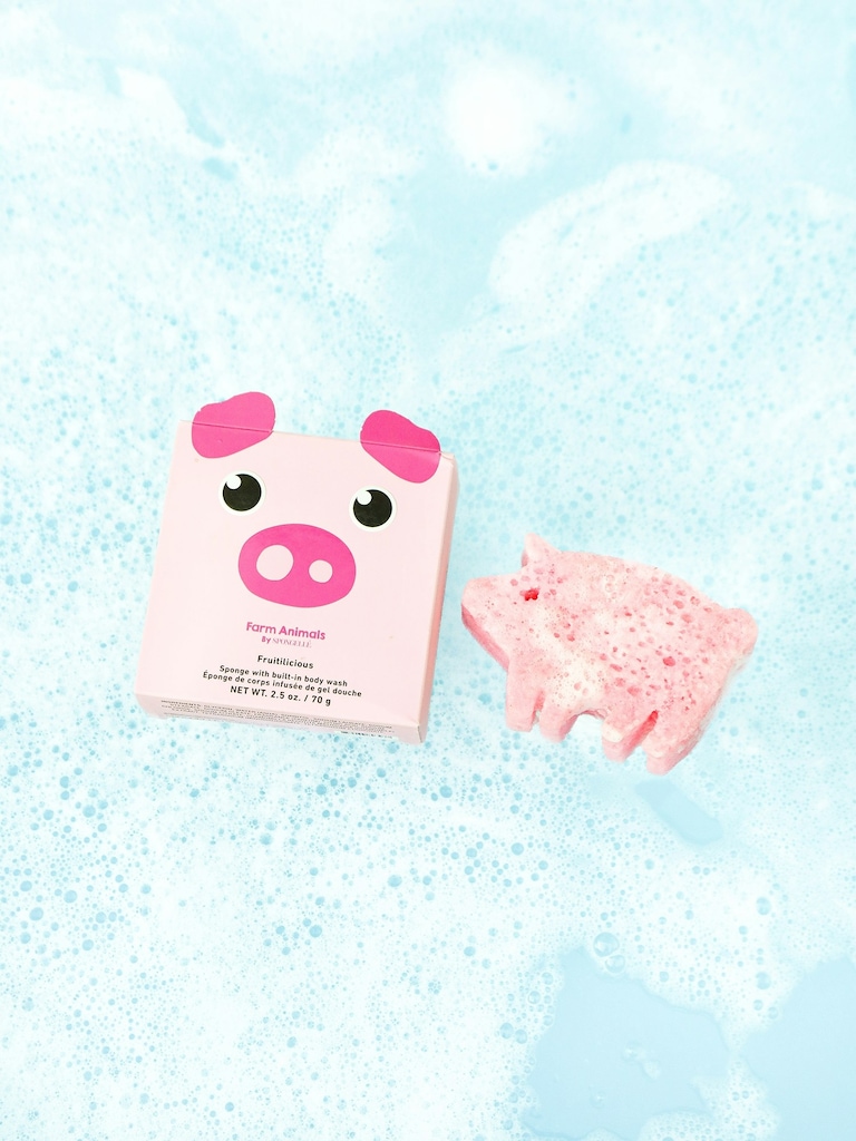 Spongelle Foaming Sponge Farm Animals Body Wash Infused Buffer