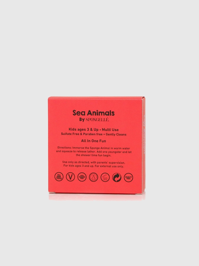 Spongelle Foaming Sponge Sea Animals Body Wash Infused Buffer