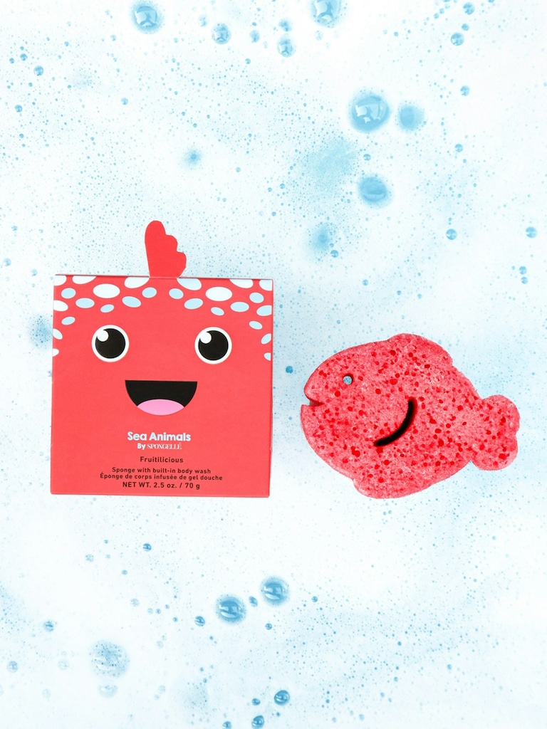 Spongelle Foaming Sponge Sea Animals Body Wash Infused Buffer