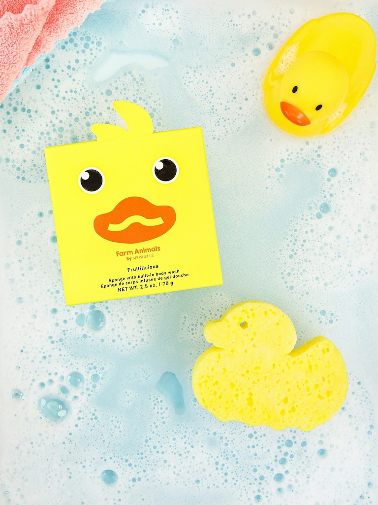 Spongelle Foaming Sponge Farm Animals Body Wash Infused Buffer
