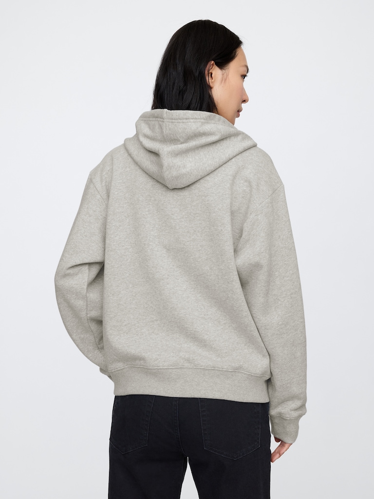 Relaxed Gap Logo Zip Hoodie