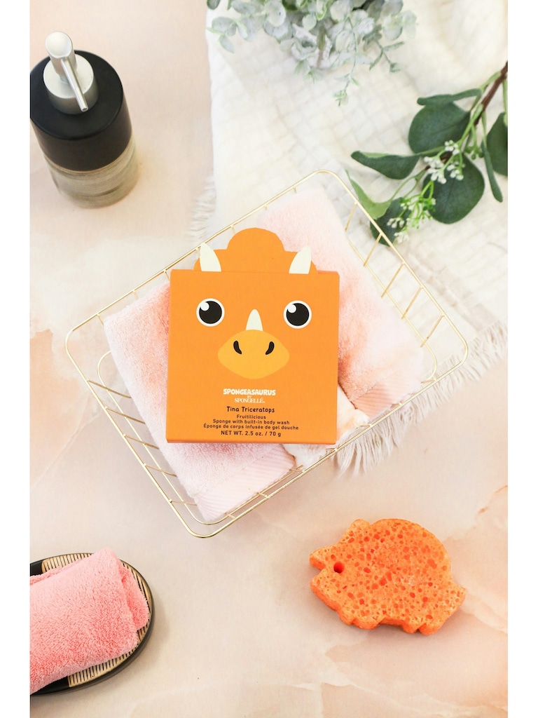 Spongelle Foaming Sponge Spongeasaurus Body Wash Infused Dinosaur Buffer