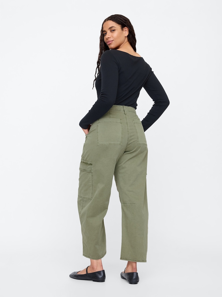 High Rise Barrel Cargo Khakis