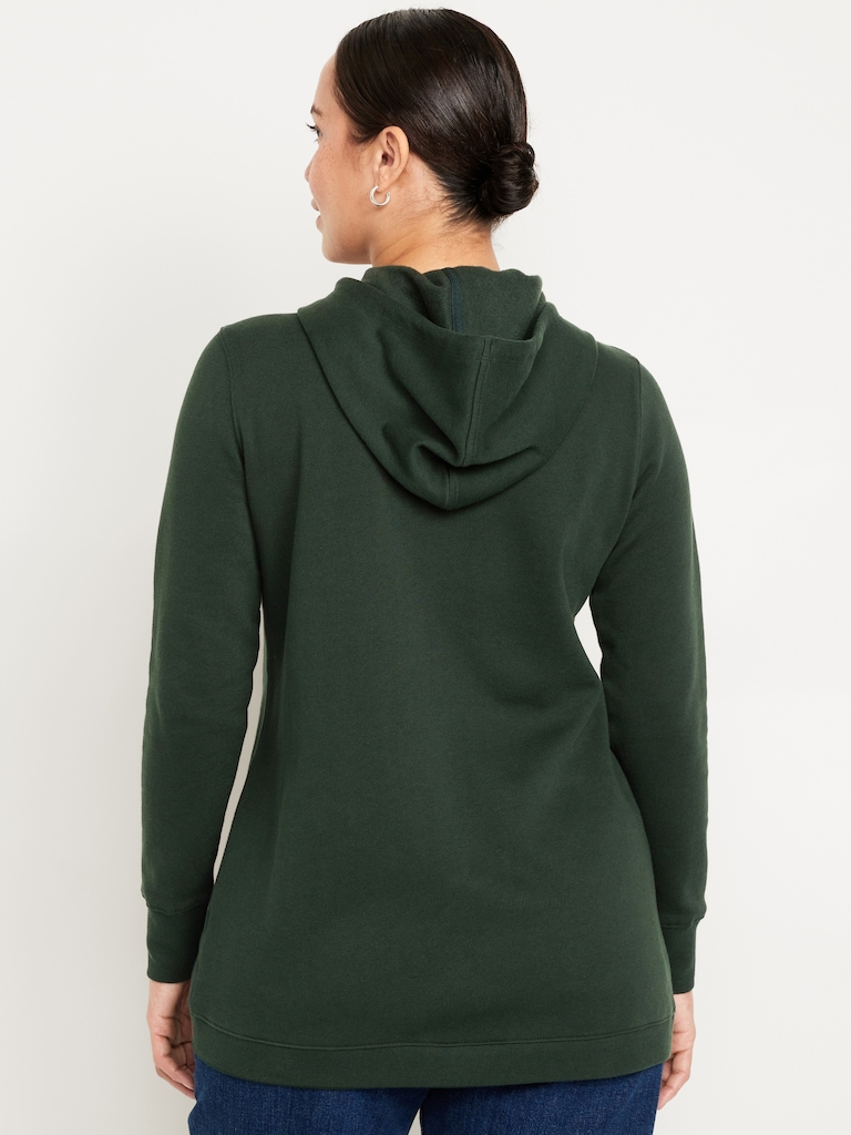 Maternity Cross-Front Nursing Pullover Hoodie