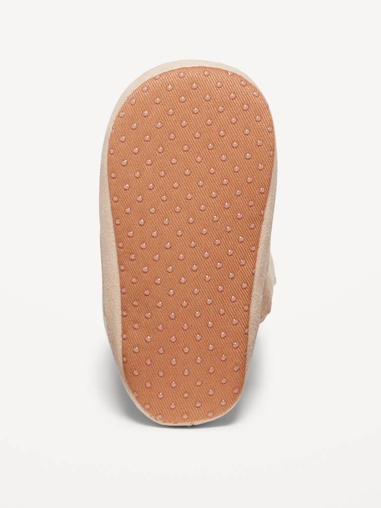 Bottes matelassées métallisées scintillantes pour bébé