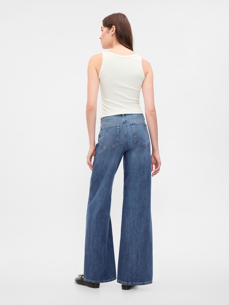 High Rise Wide-Leg Jeans