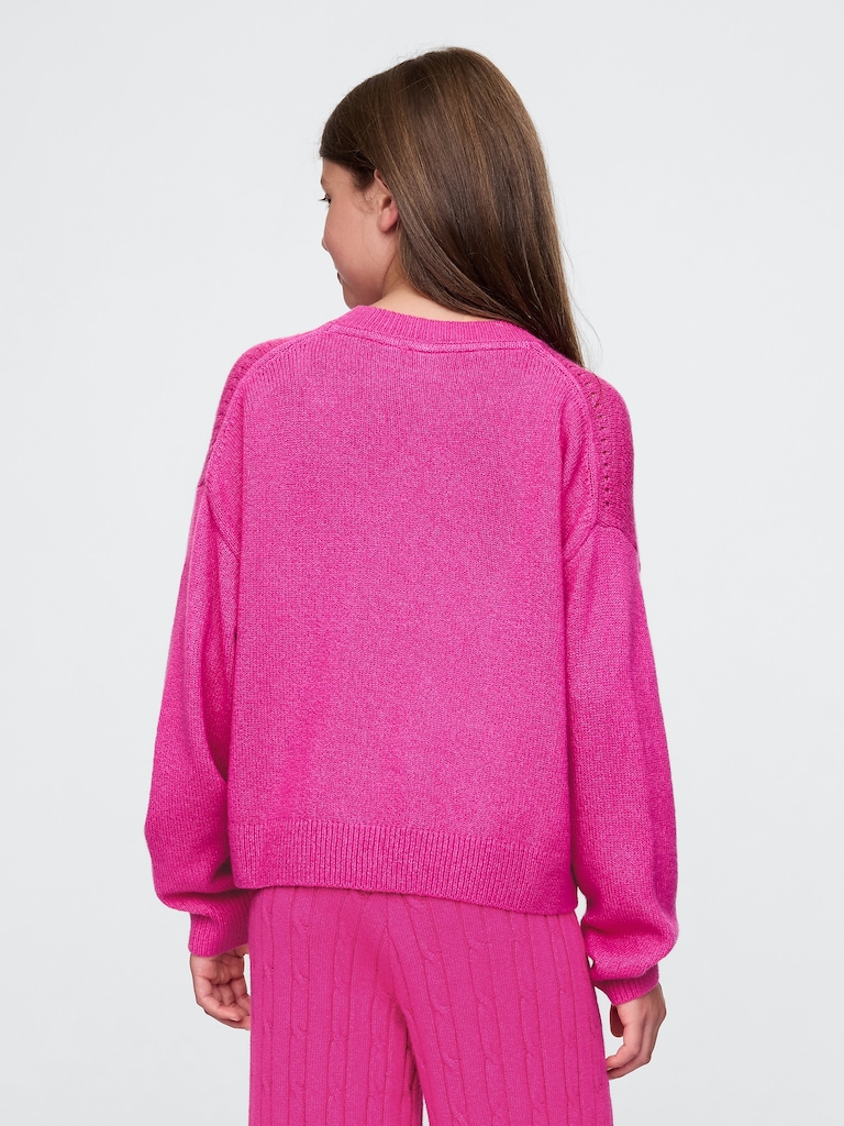 Kids CashSoft Crewneck Sweater