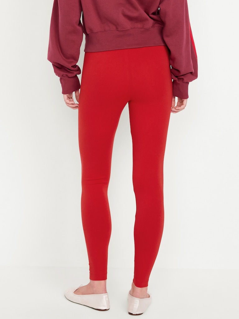 High-Waisted Jersey Fashion Layering Leggings