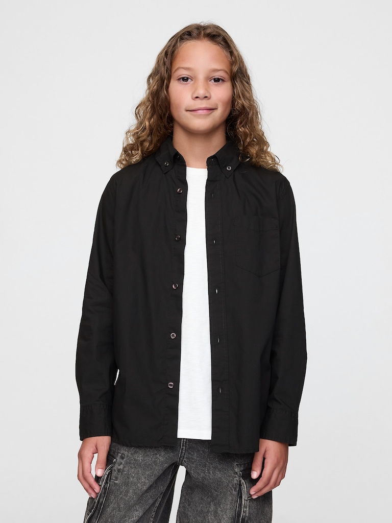 Kids Poplin Shirt